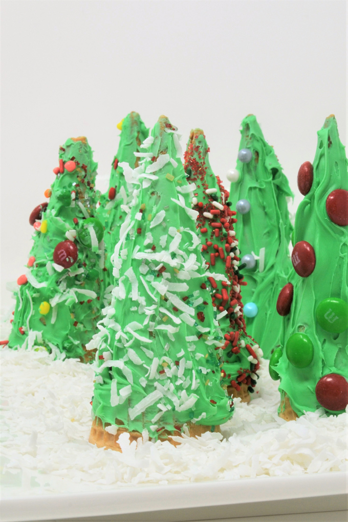 ice cream cone christmas trees 2