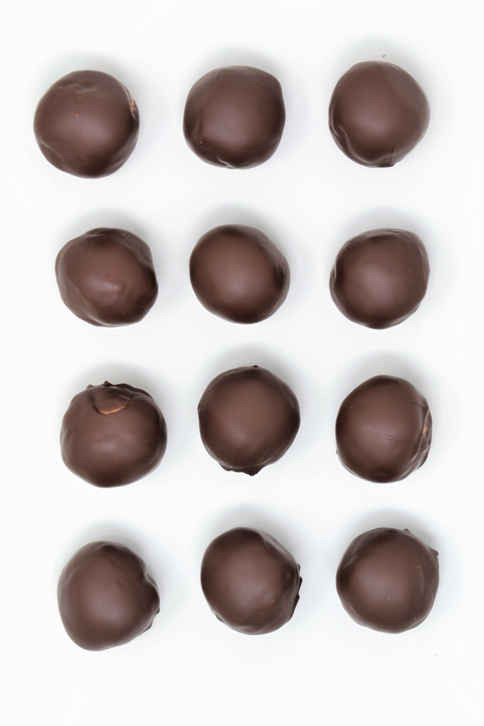 chocolate peanut butter balls 1