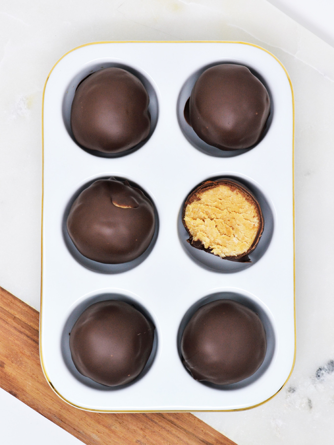 chocolate peanut butter balls 4