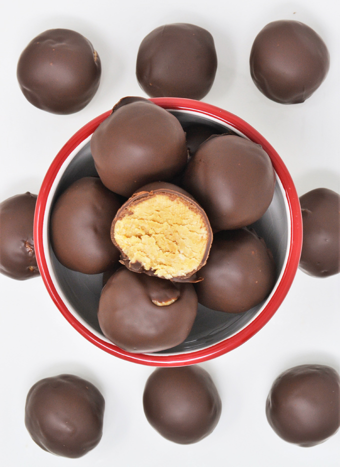 chocolate peanut butter balls 2