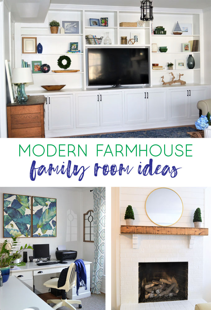 modern farmhouse family room