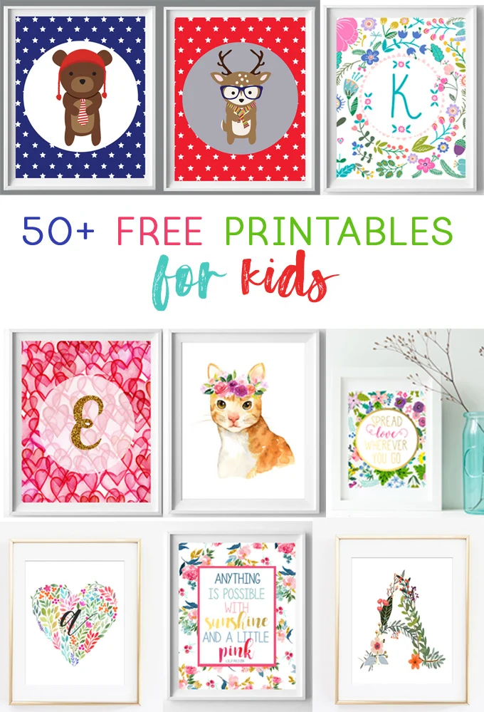 Nursery And Kids Wall Art Free Printables - Playroom Wall Art Ideas
