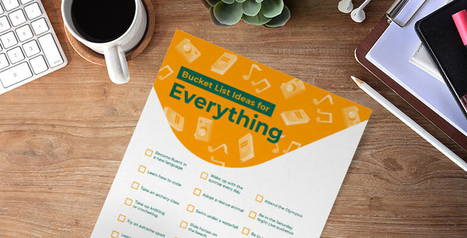 bucket list printable everything