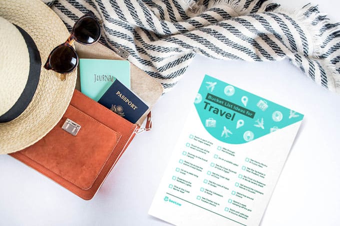 bucket list printable travel