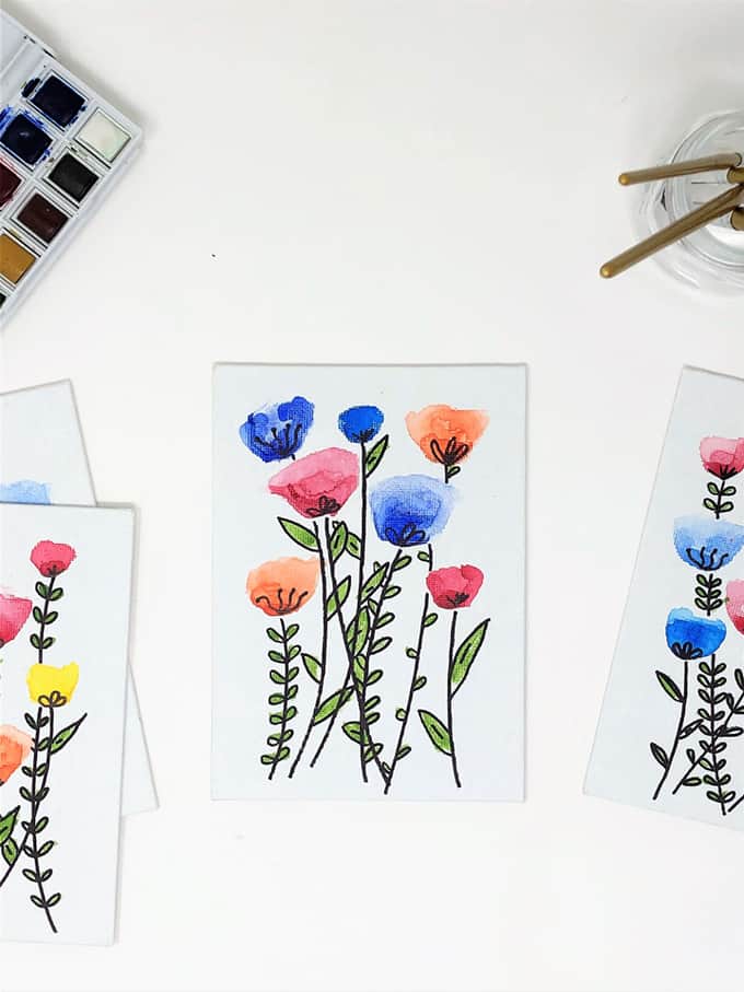 How to Paint Easy Watercolor Flowers No Painting Skills Required