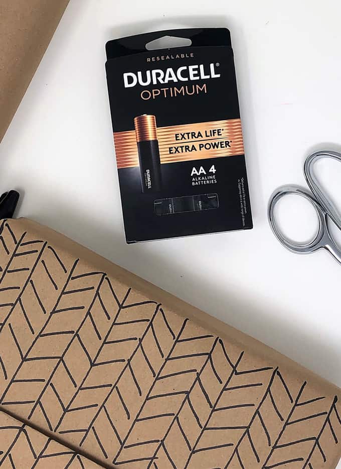 duracell batteries, gift, scissors