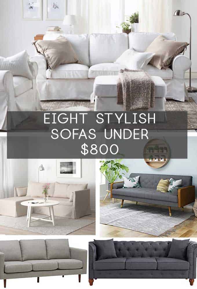 collage of sofas