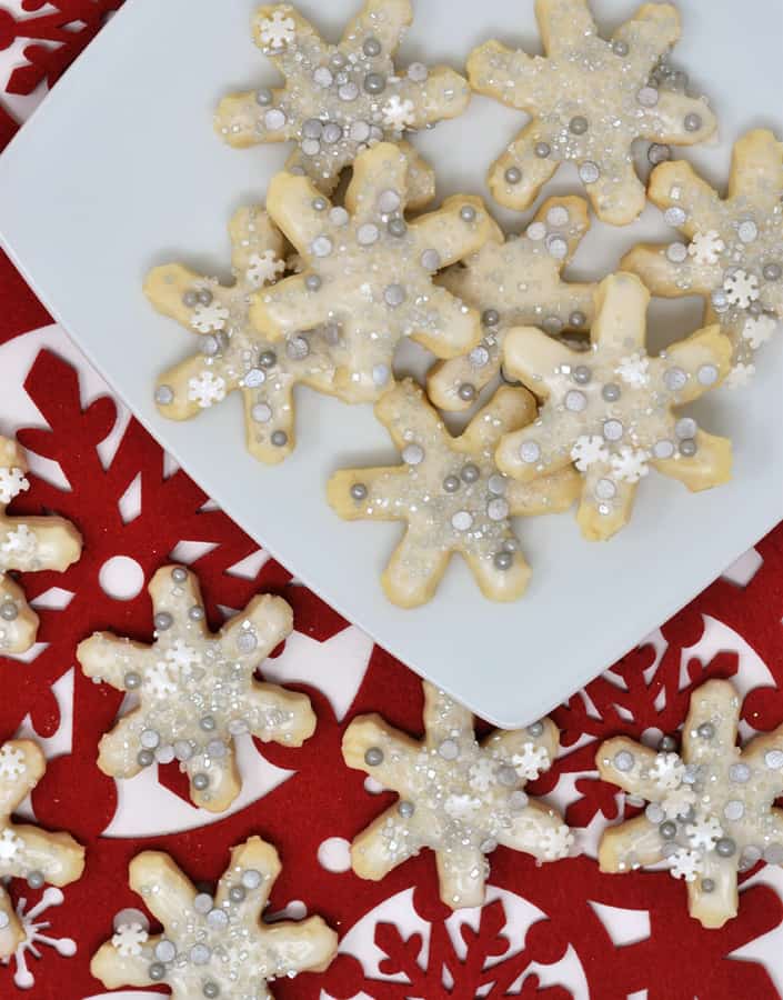 Snowflake shortbread