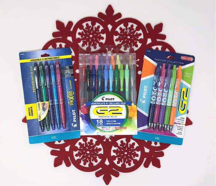 set three pilot pen packs