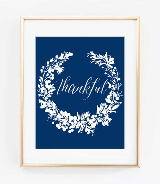 thankful printable art