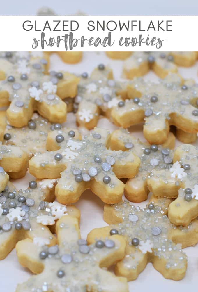 snowflake shortbread cookies