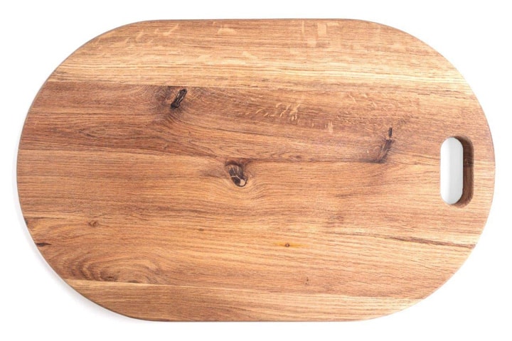 oval wood board