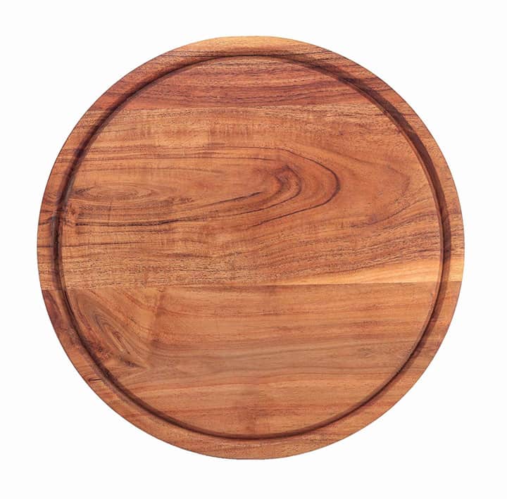 round wood board