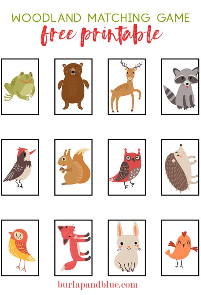 Free Woodland Animal Printables