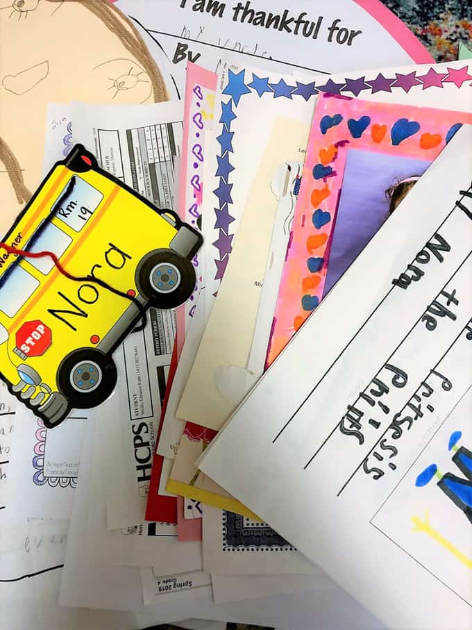 pile of kids art