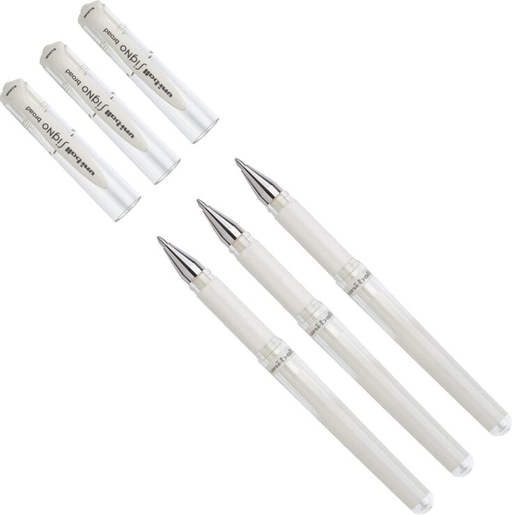 Image for Uni-Ball Signo Broad Point Gel Impact Pen White (2 Pens)