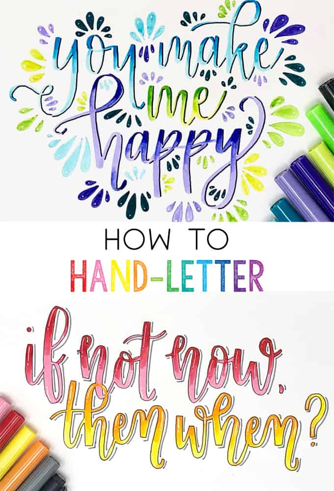 how to hand lettering