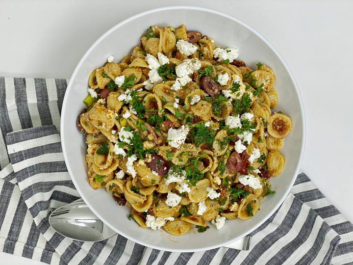 tomato feta pasta salad