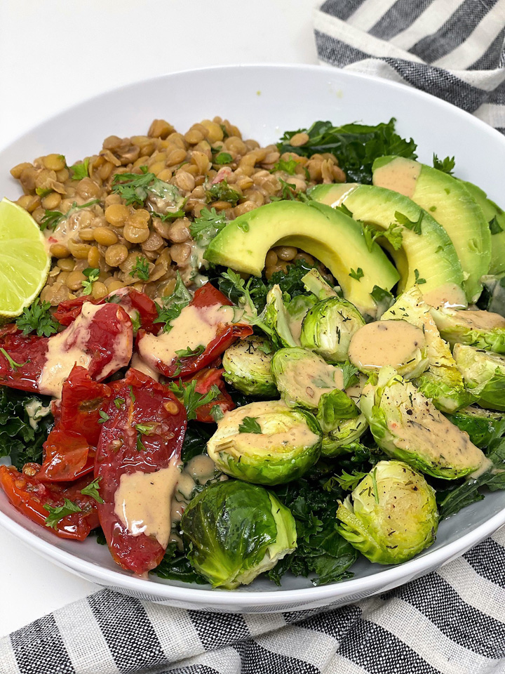 lentil buddha bowl