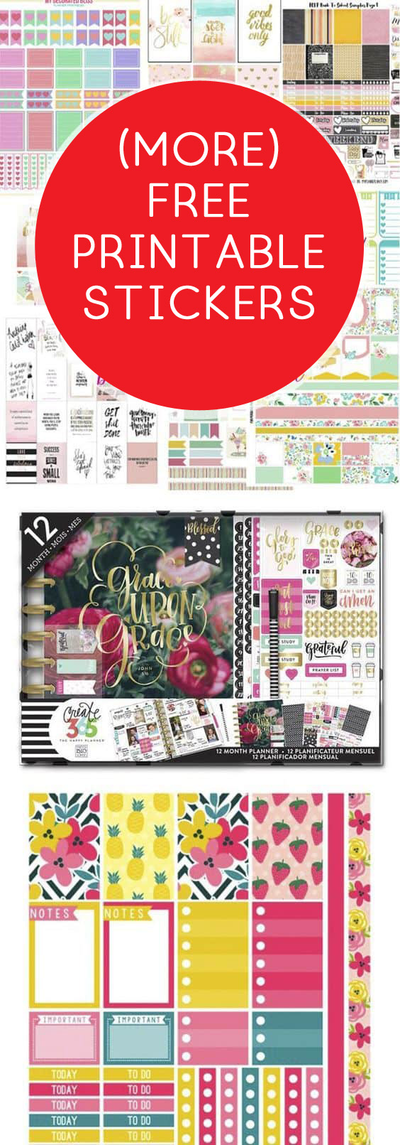 Starbucks cups stickers - Free planner printable - Lovely Planner