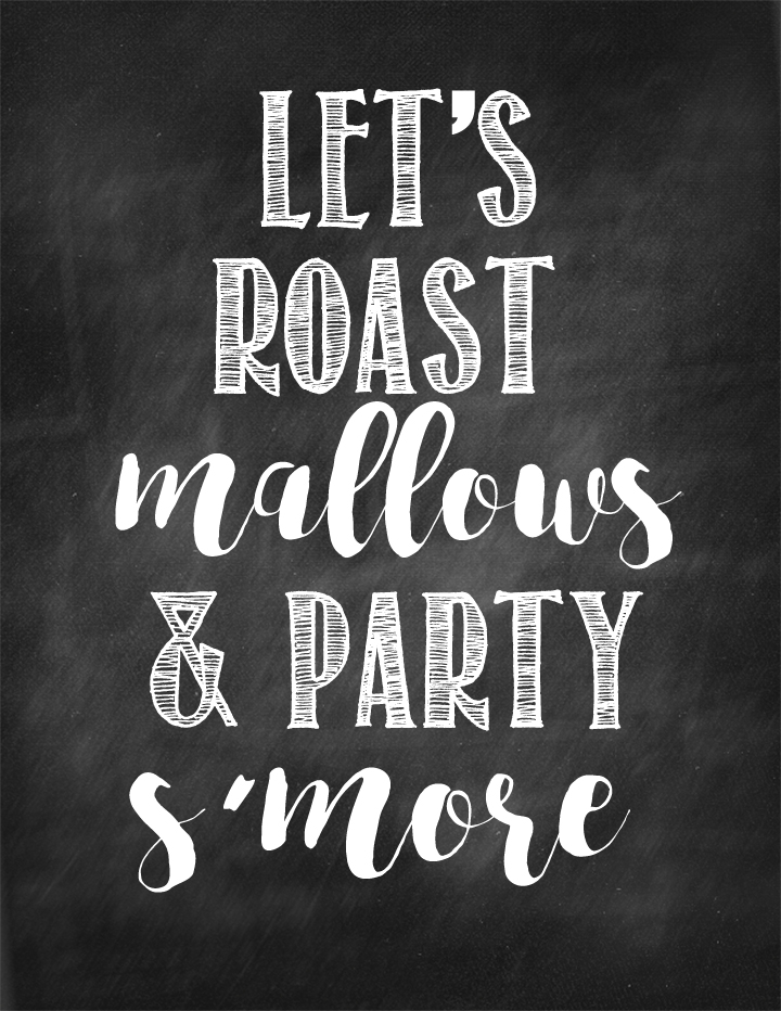 s'mores printable