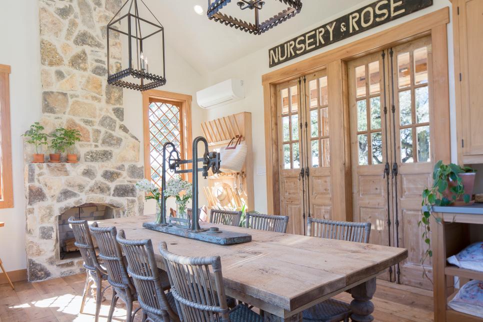 fixer upper dining room