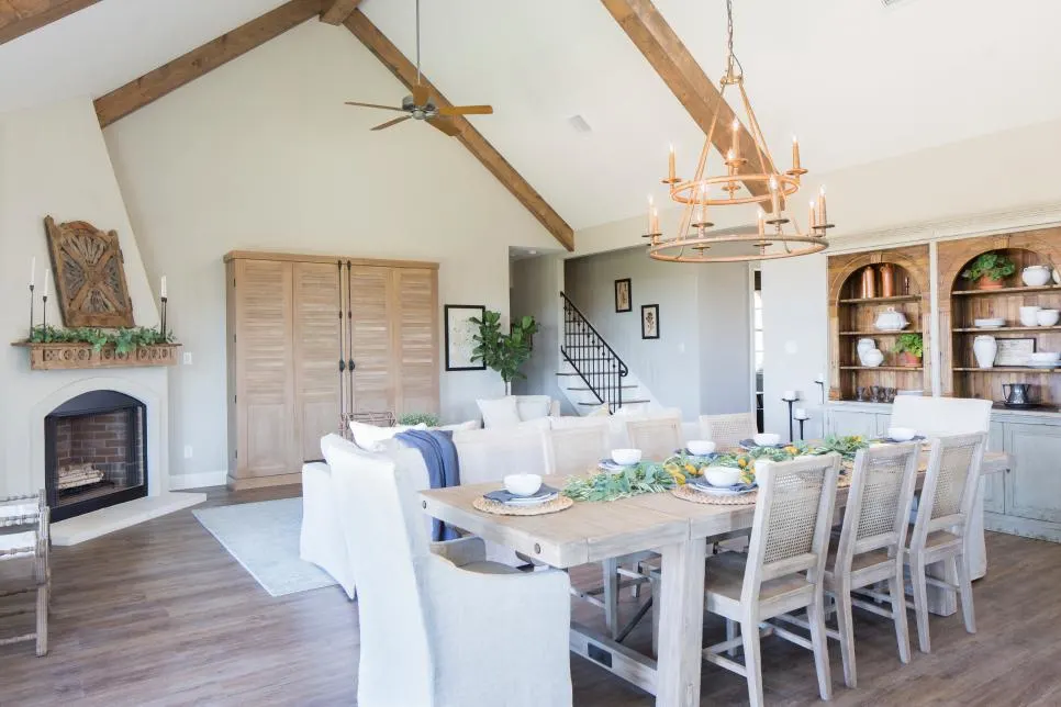 Fixer Upper Kitchens Living And Dining, Joanna Gaines Dining Room Decor
