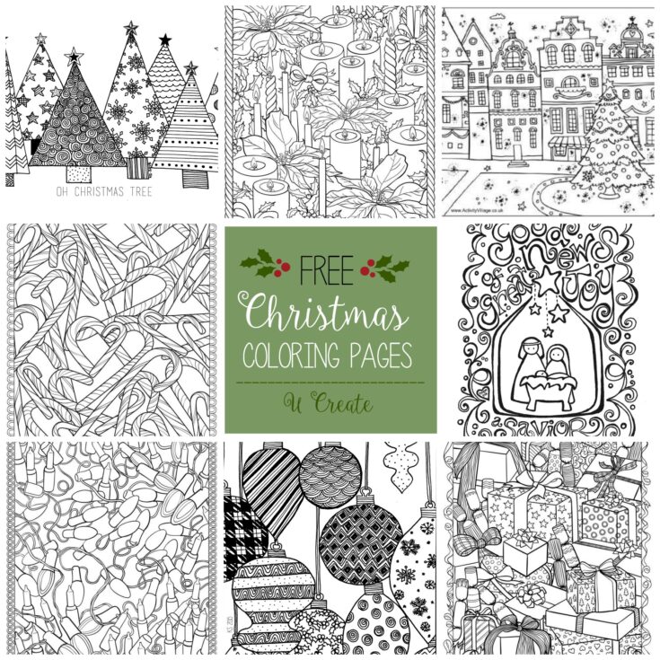 Image for Free Christmas Adult Coloring Pages&nbsp;