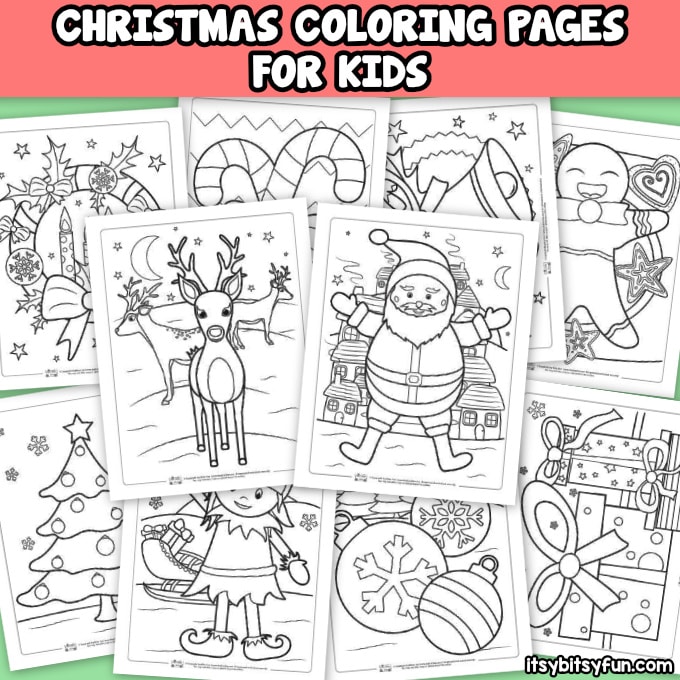 FREE - Christmas Coloring Pages (K-6) by The Harstad Collection
