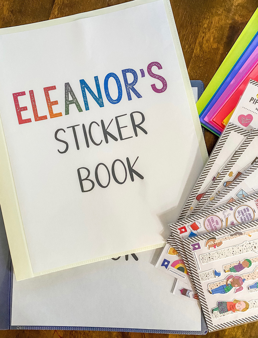 how to make a sticker book