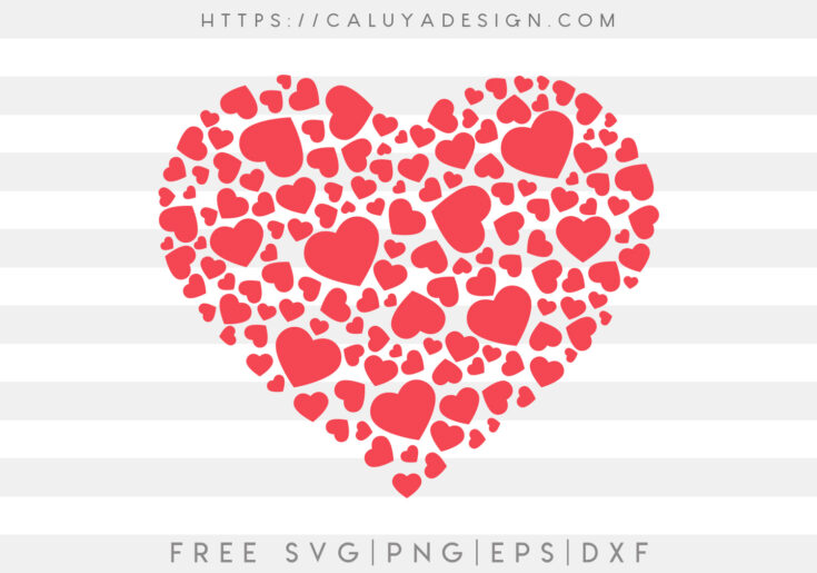Decorated Heart clipart image, Wedding Anniversary gift - free svg file for  members - SVG Heart