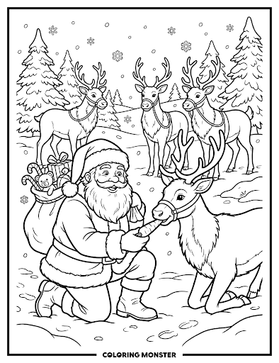 Christmas coloring sheet