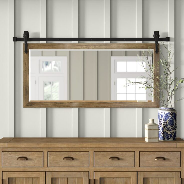 Image for Using a Large Mirror to Fill a Wall