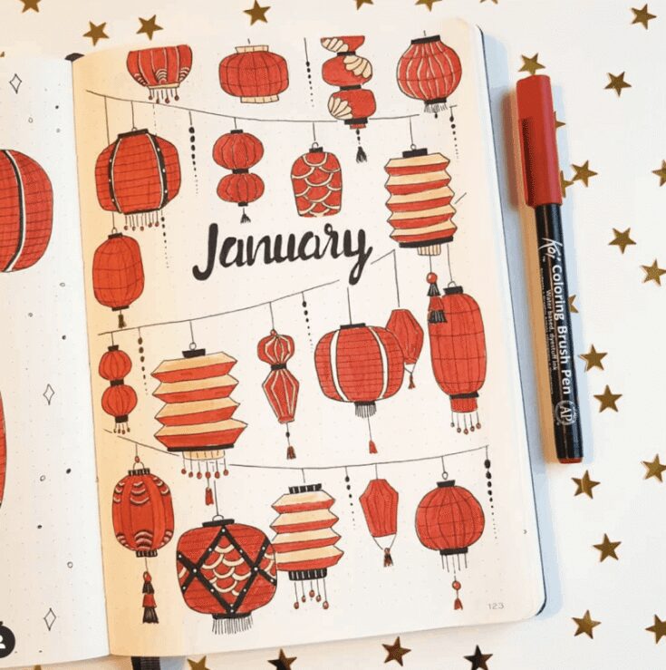 Image for Bullet Journal Spread Ideas for Every Month of the Year