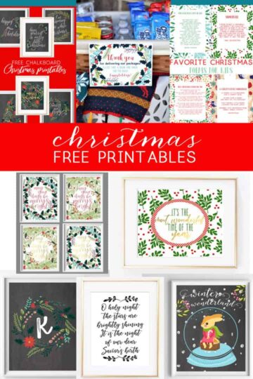 christmas printables free