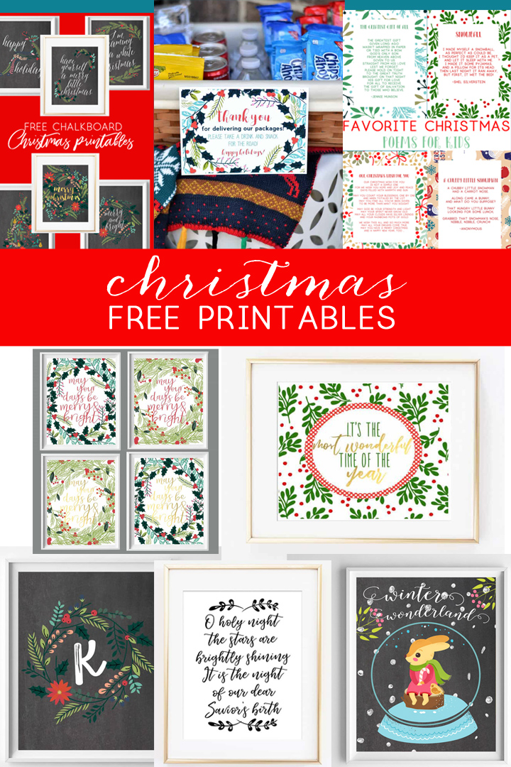 christmas printables free