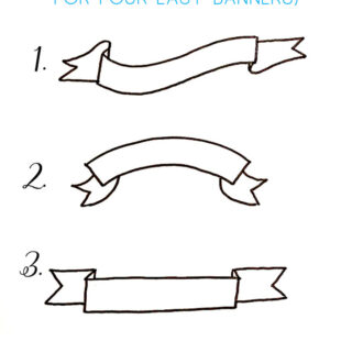 how to draw a banner