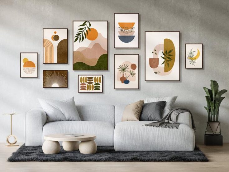 Large Wall Decor Ideas For Living Room, Big Wall Pictures For Living Room With Frame