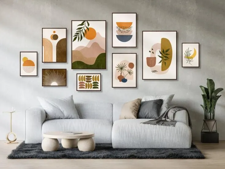 Large Wall Decor Ideas For Living Room, Unique Living Room Wall Art