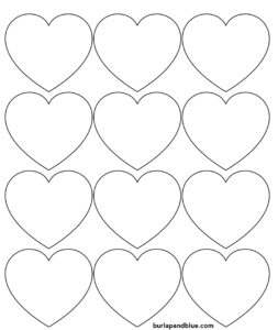Heart Template and Outlines (Free Templates for Sewing and Crafts)