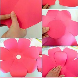 paper flowers step by step