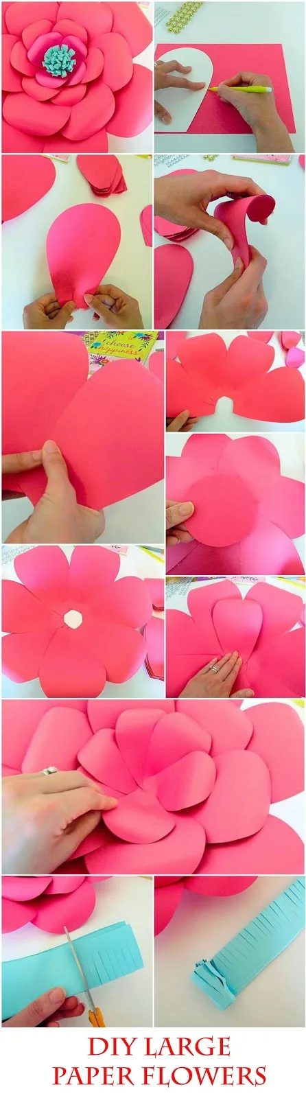 how to make paper roses step by step with pictures
