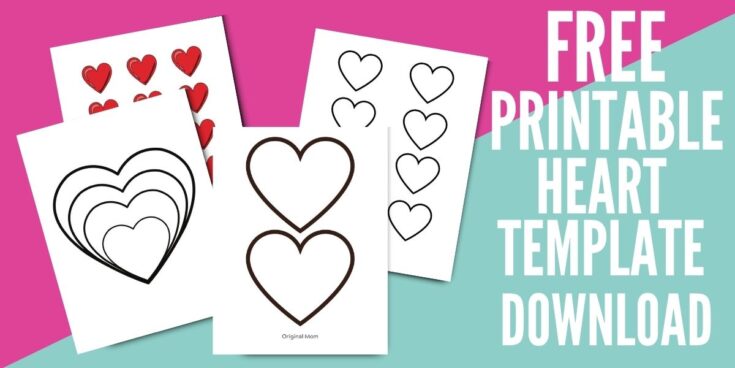 Heart Template: Free Printable Heart Cut Out Stencils And Coloring Page