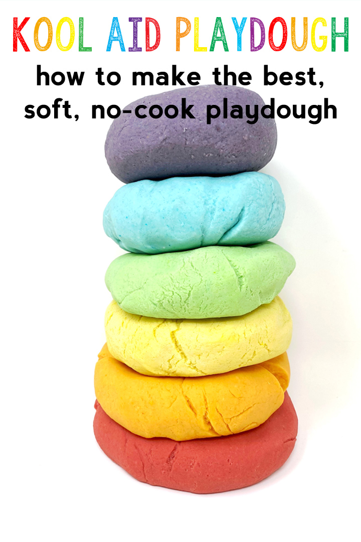 Easy Homemade No-Cook Playdough Recipe with Tool Ideas