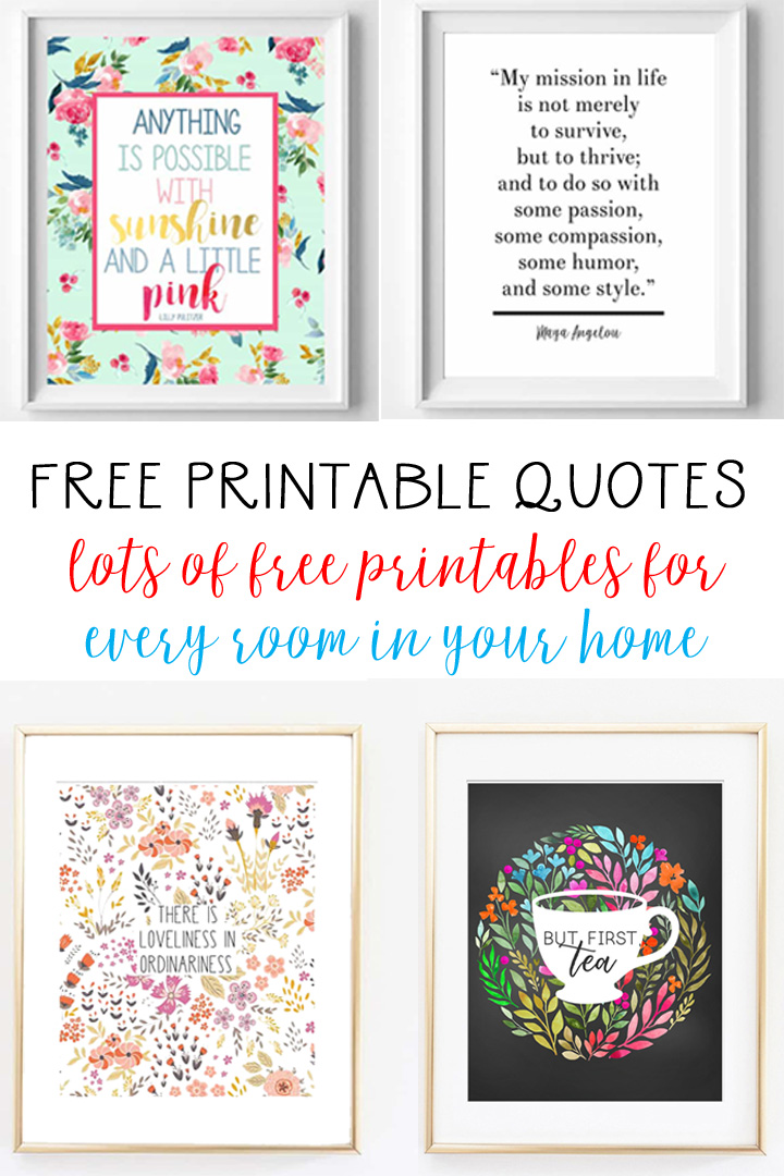 Printable wall art home office decor Life quote print