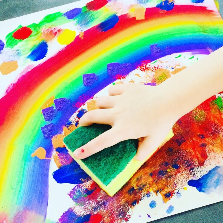 Image for Rainbow Sponge Painting Art Project