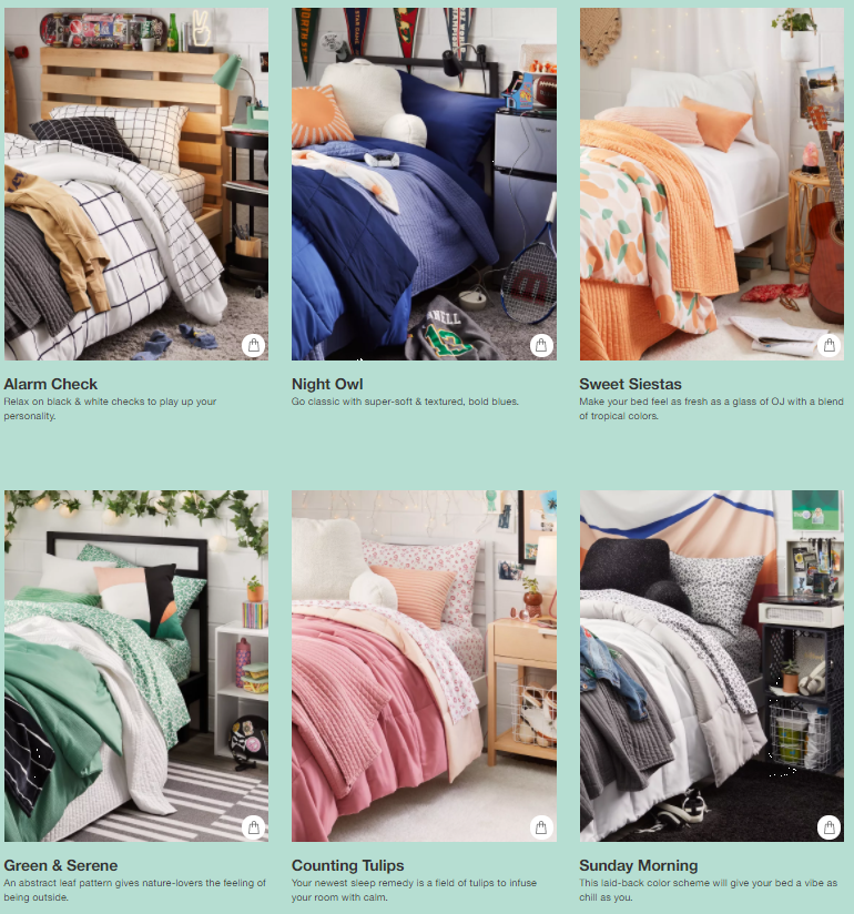 dorm room ideas bedding