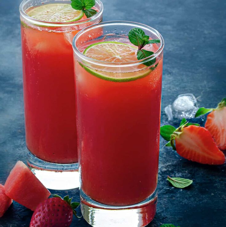 Image for Watermelon Strawberry Lemonade Recipe