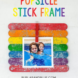 popsicle stick picture frame