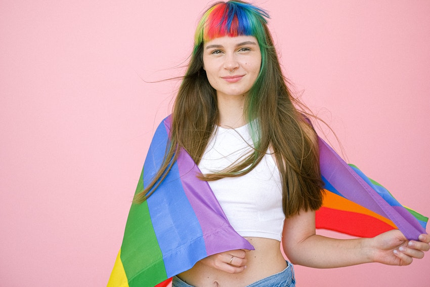 rainbow hair